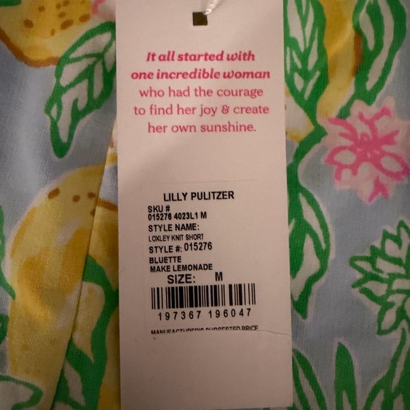 NWT Lilly Pulitzer Lemon Print Shorts size medium! 🍋 - Picture 7 of 9